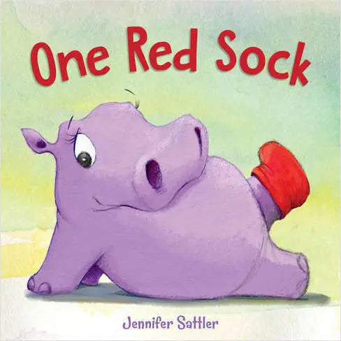 0007-16-One Red Sock Board Book with Flocked Cover(8)
