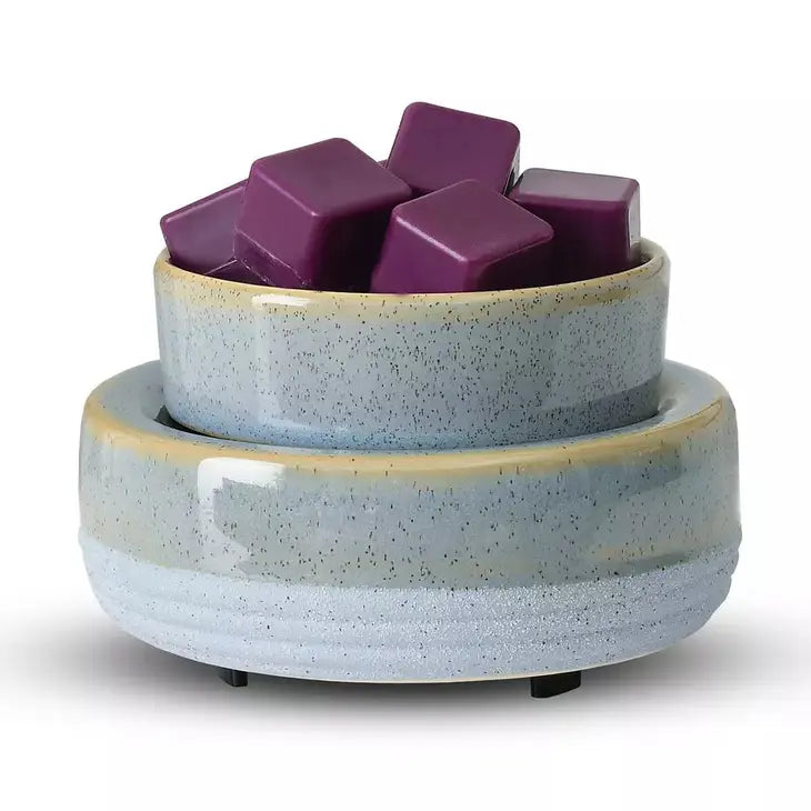 000-C17-Blue Two Tone with Beige Trim Wax Warmer(28)