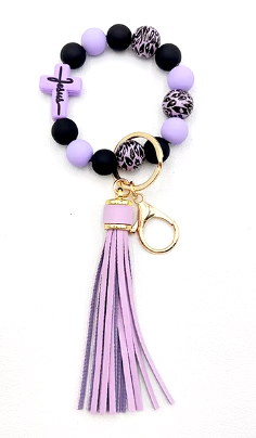 104701-Silicone Bead Keychain(12)