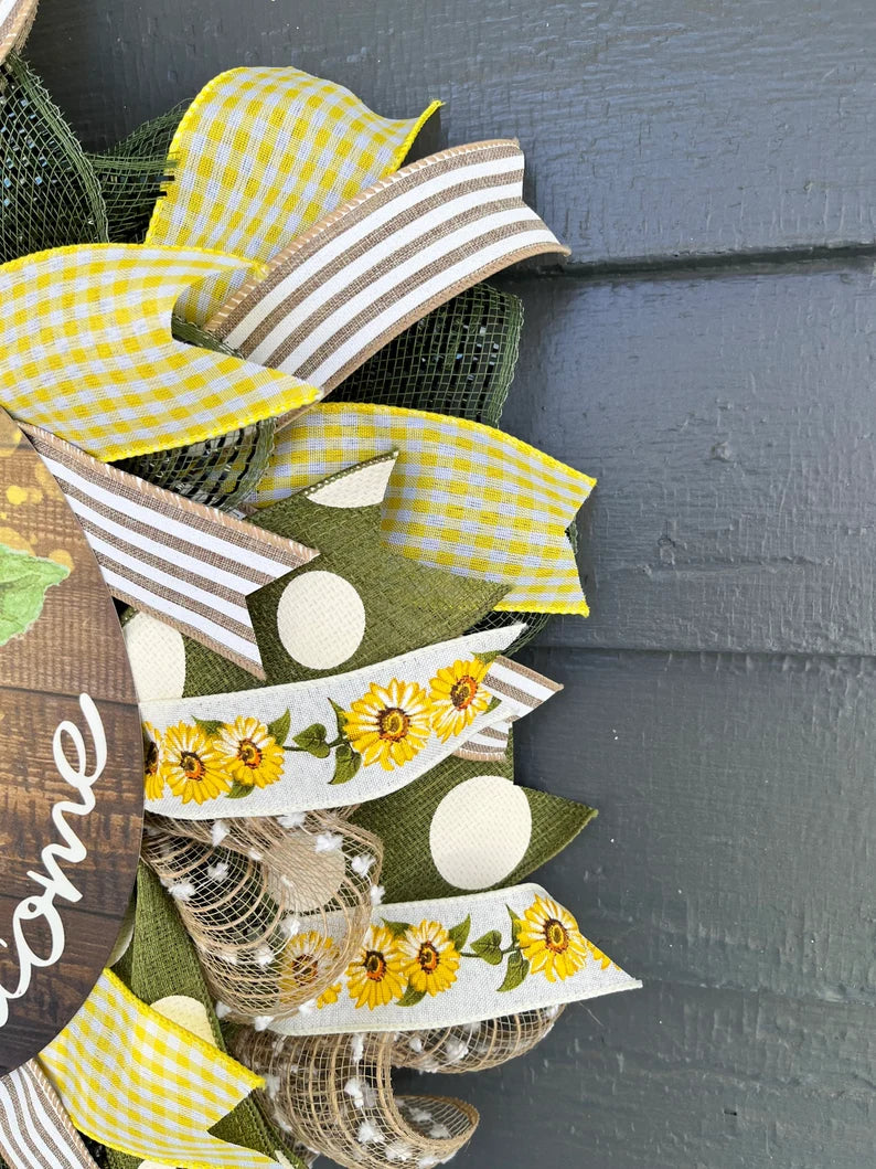 712-113-Moss Sunflower Wreath(55)
