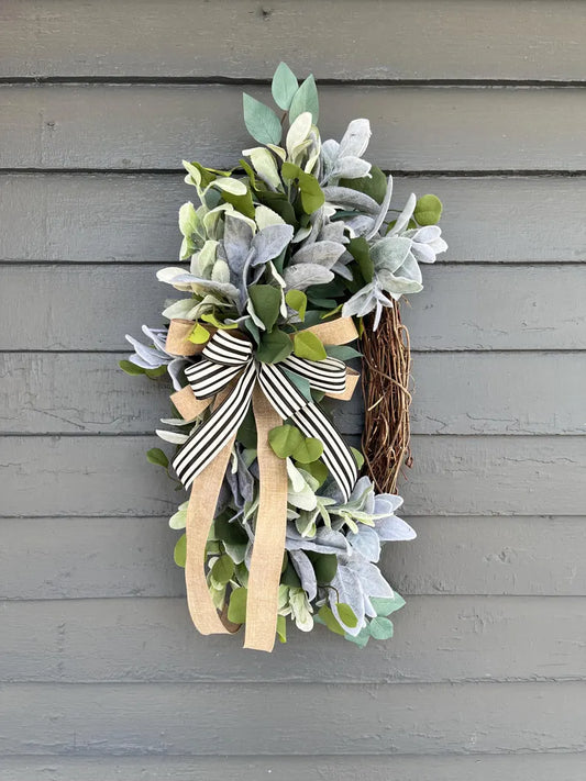 712-219-Grapevine Farmhouse Greenery Wreath(85)