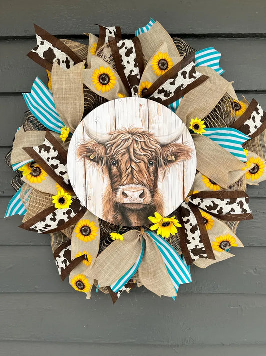 712-221-Highland Cow with Sunflowers Wreath(48)