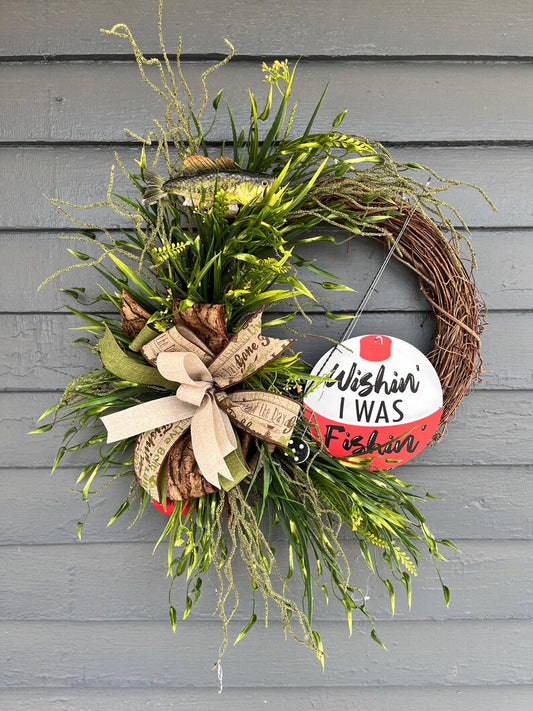 712-216-Wishin I Was Fishin Wreath(105)