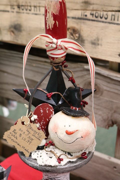 303-308-Red & White Snowman Masher(12.99)