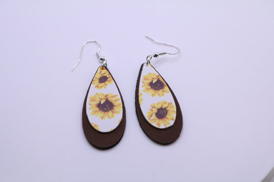 Faux Leather Earrings