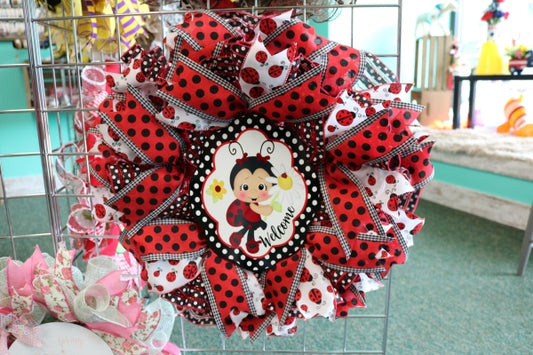 Lady Bug Wreath