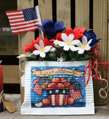 Large Smashed Patriotic Can