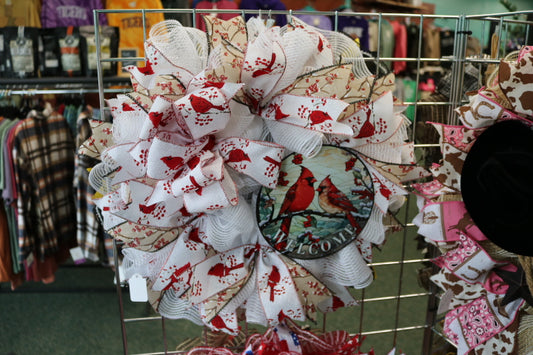 568-102-Cardinal White Wreath(40)