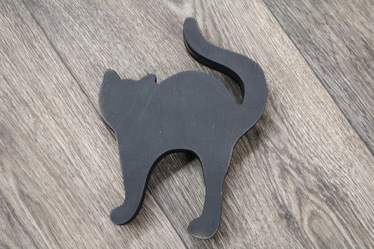 12444-Black Scared Cat Shelf Sitter(10)