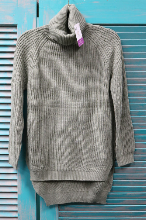 104knit-Sage Knit Cowl Neck Sweater(38)