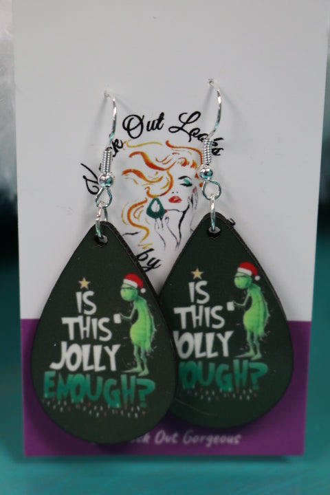 10482-Sublimated Earrings-Grinch1(8)