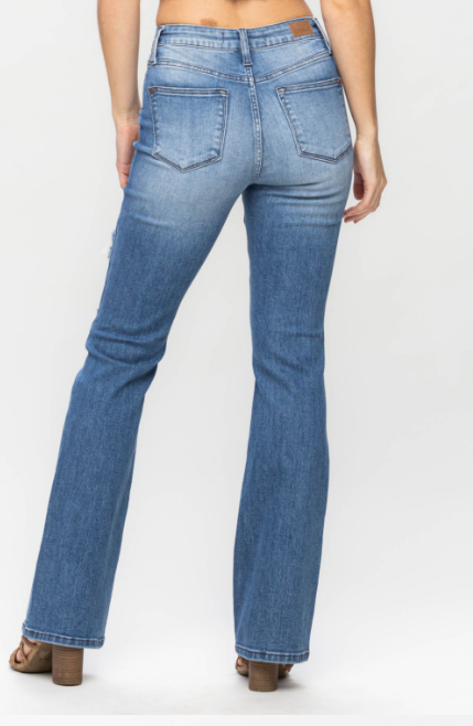 104347-Judy Blue Jeans-Plaid Peekaboo(64)