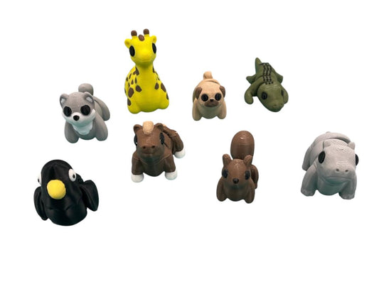 3DSet7-3D printed animal set of 8(10)