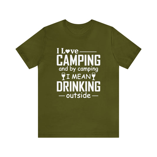 I Love Camping Unisex Jersey Short Sleeve Tee